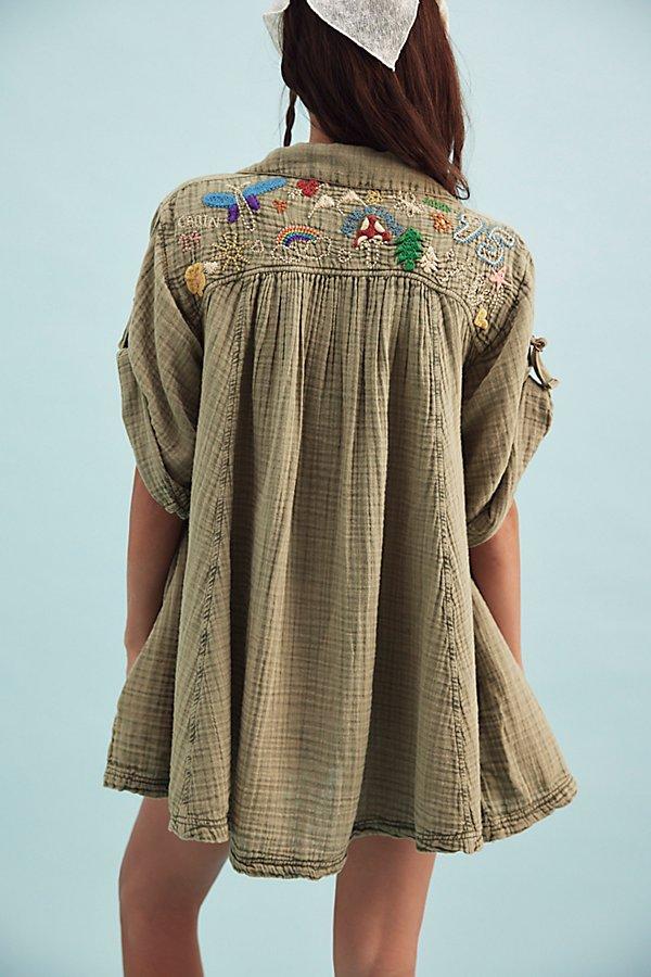 sachin and babi light blue dress Vintage White Mexican Embroidered Dress M  Shopexile