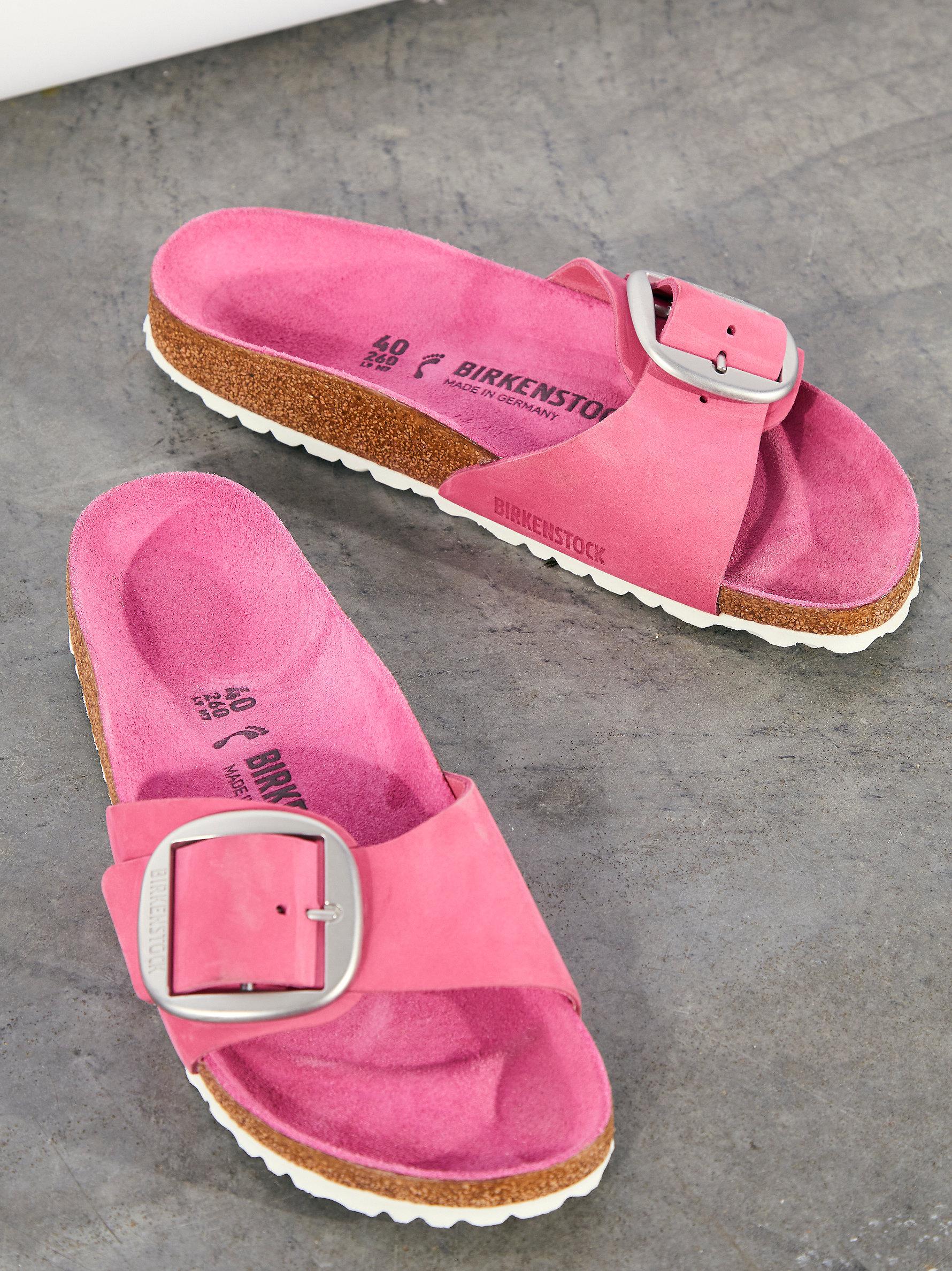 birkenstock madrid big buckle fuchsia tulip