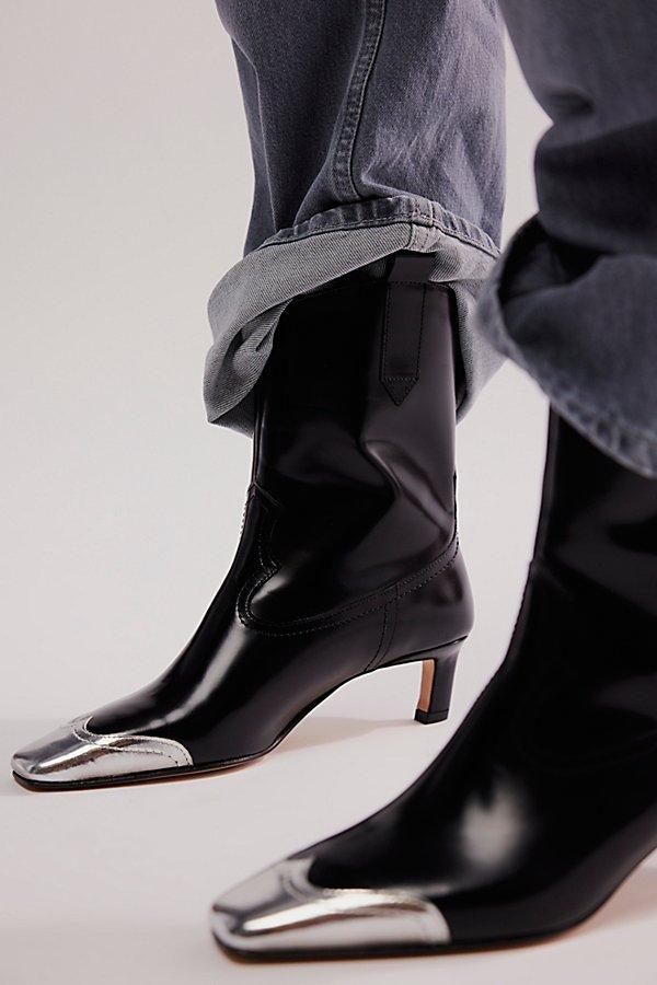 ALOHAS South Shimmer レザーブーツ alohas-Black-Hudson-Shimmer-