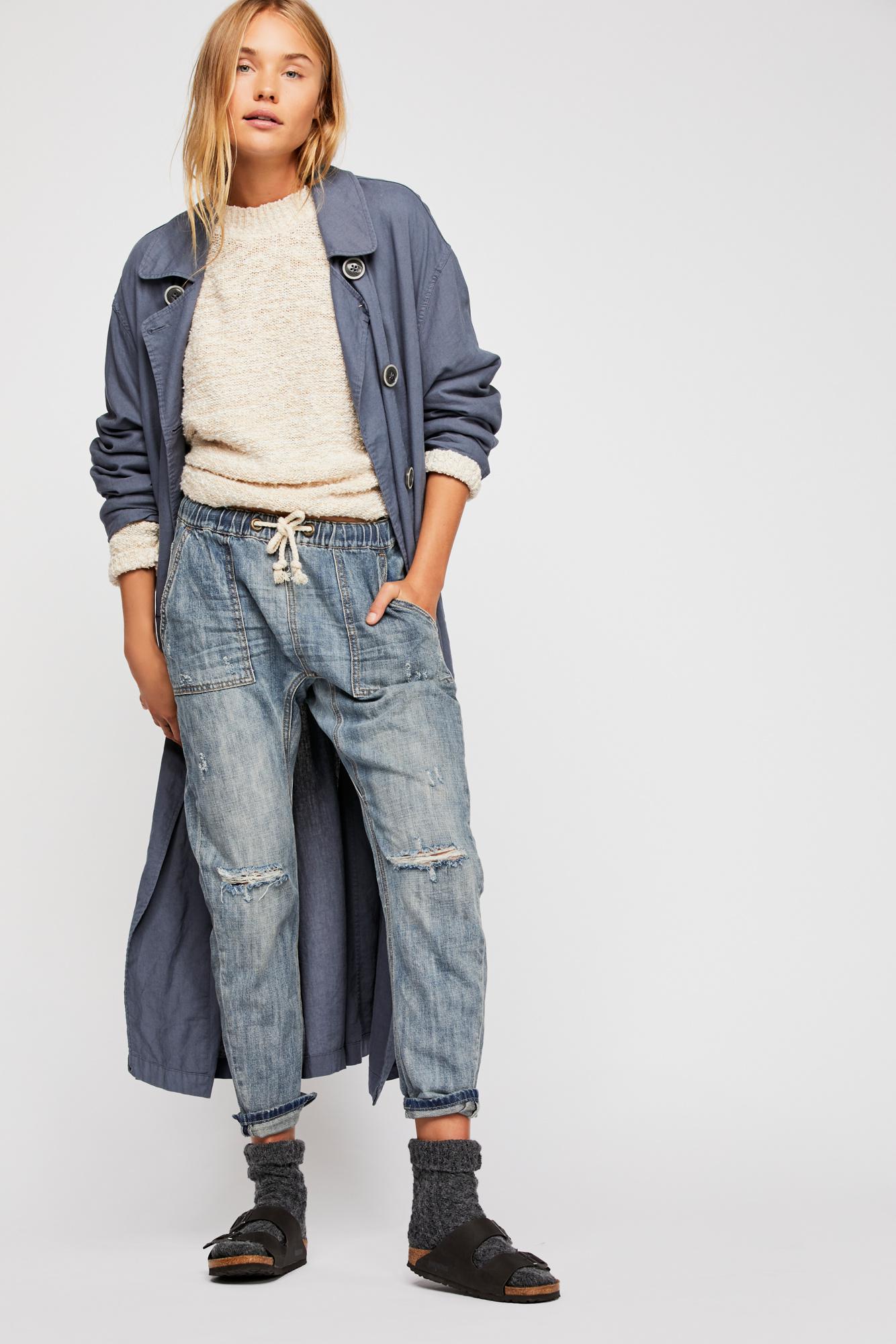 one teaspoon drawstring jeans
