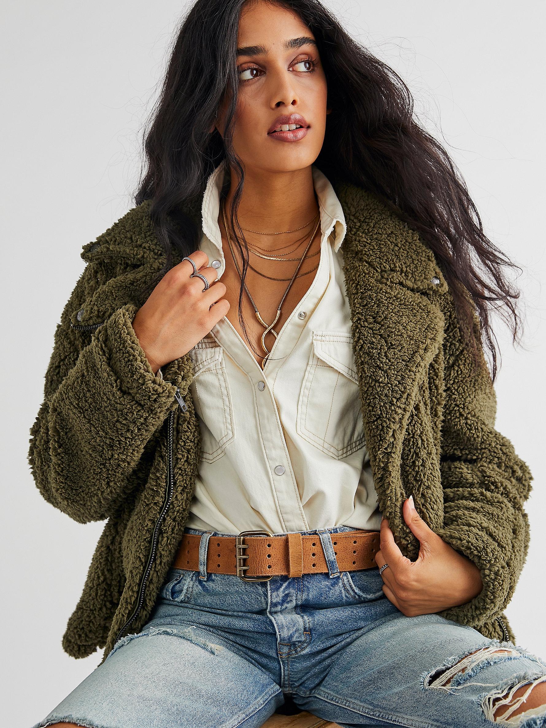 Free People So Cozy Slouchy Moto | Lyst 