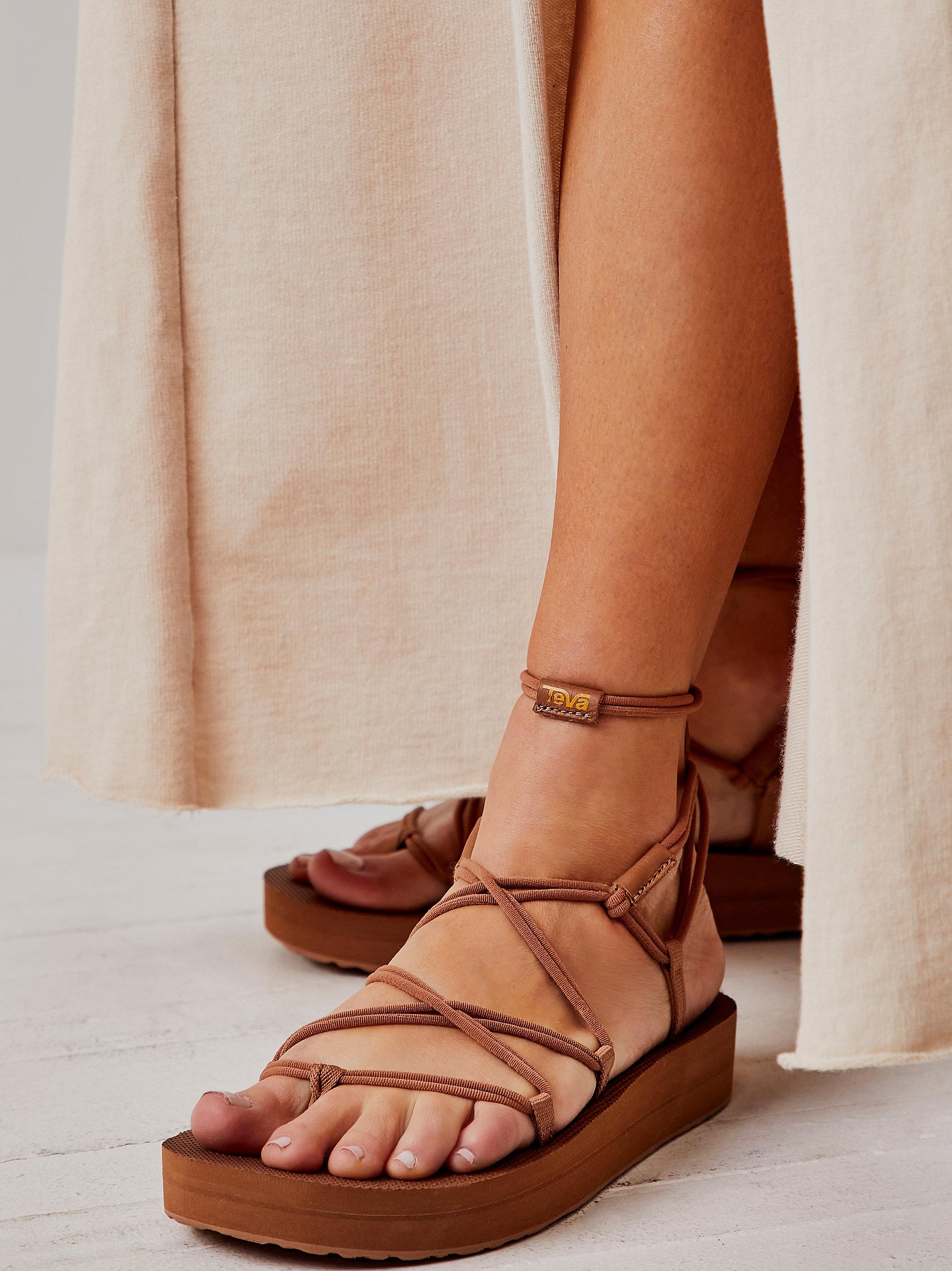 Free People Midform Infinity Teva Sandals in Brown Lyst