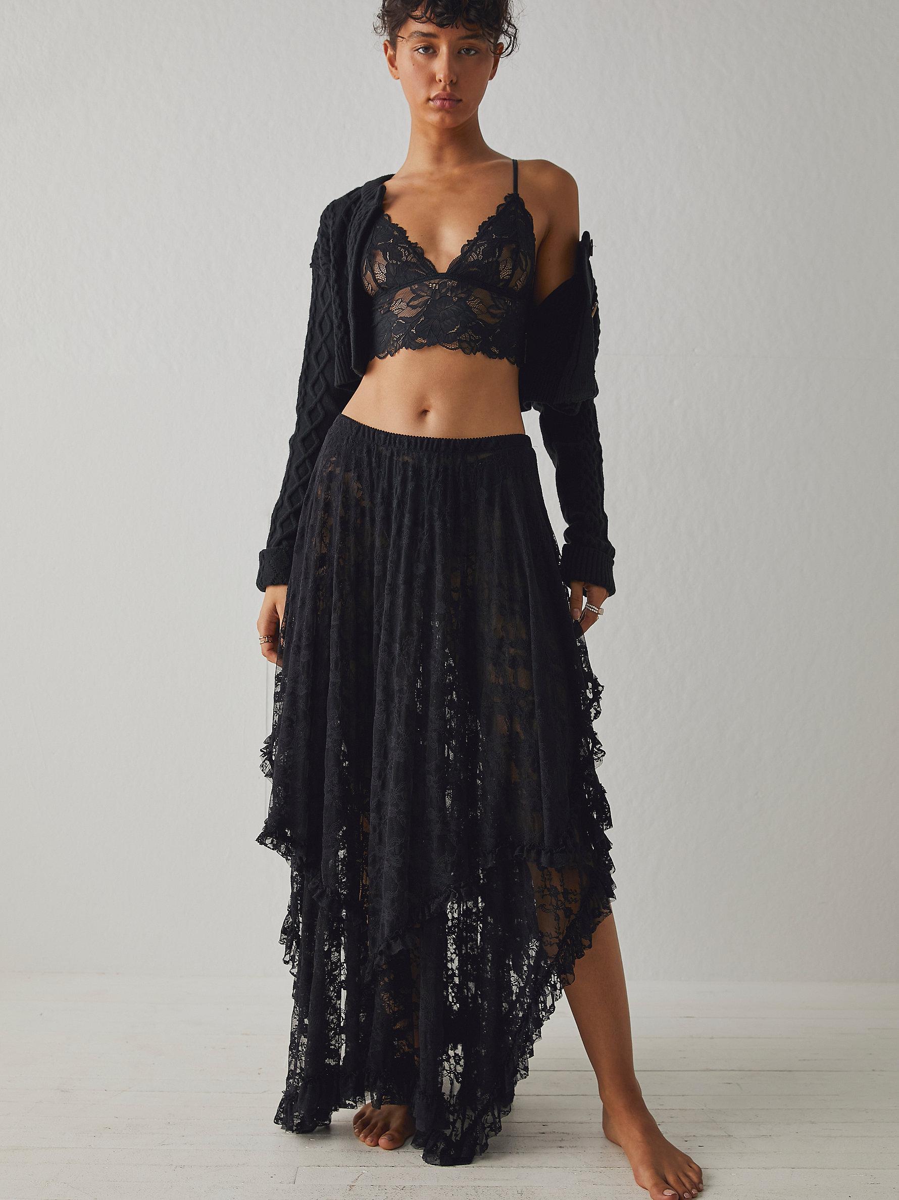 Free People Mini-jupon French Courtship in Black | Lyst