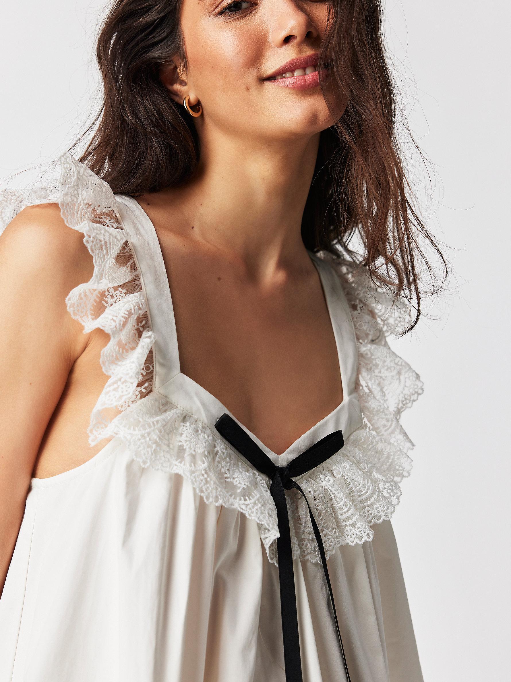 Free People For Love & Lemons Hanea Tunic in White | Lyst