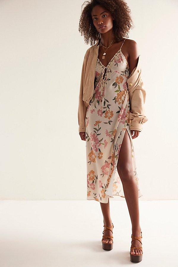 free people brown slip dress Free People x Intimately FP Country Side Maxi Slip In Hot Fudge in Hot  Fudge