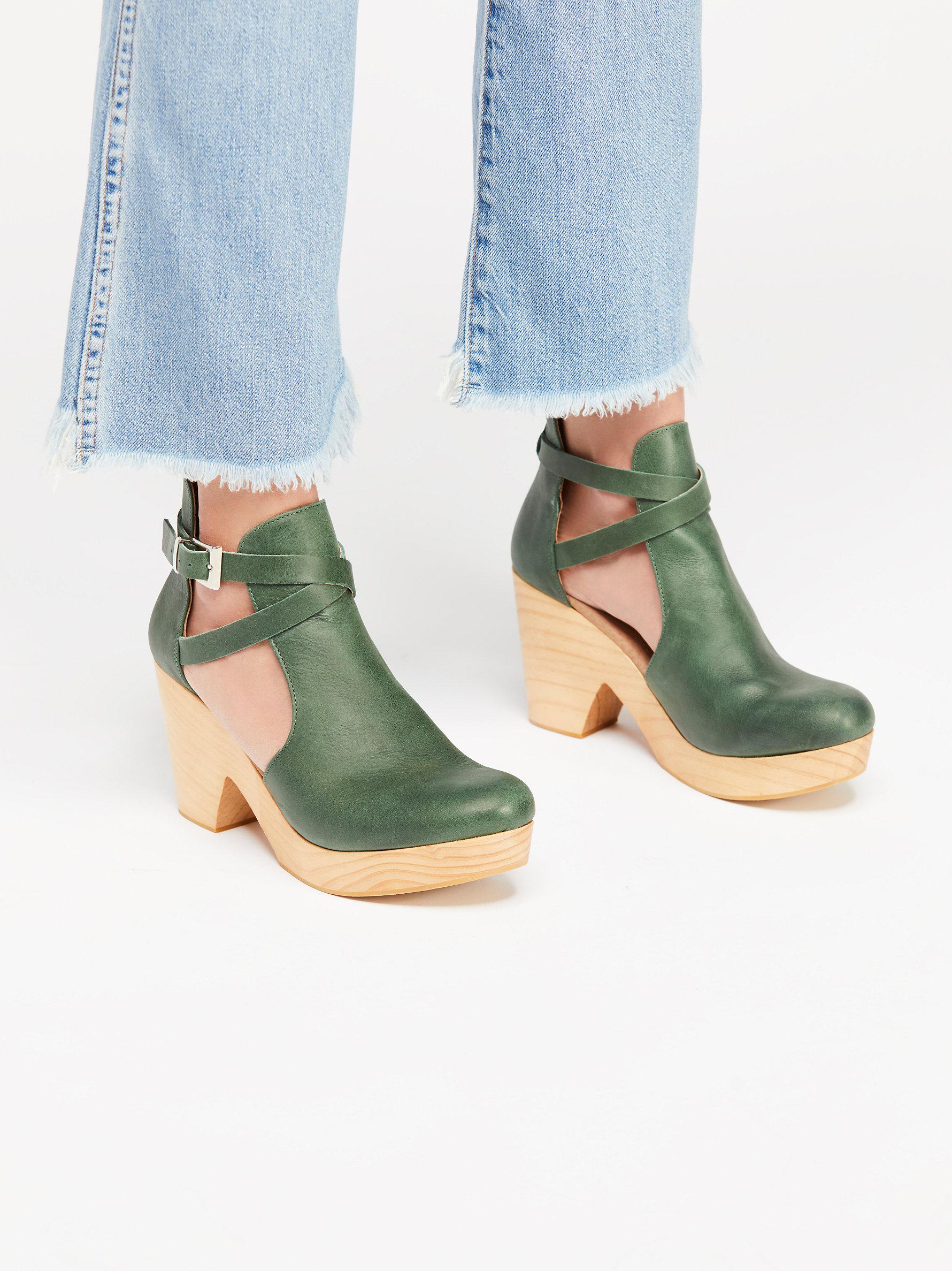 free people cedar clog green