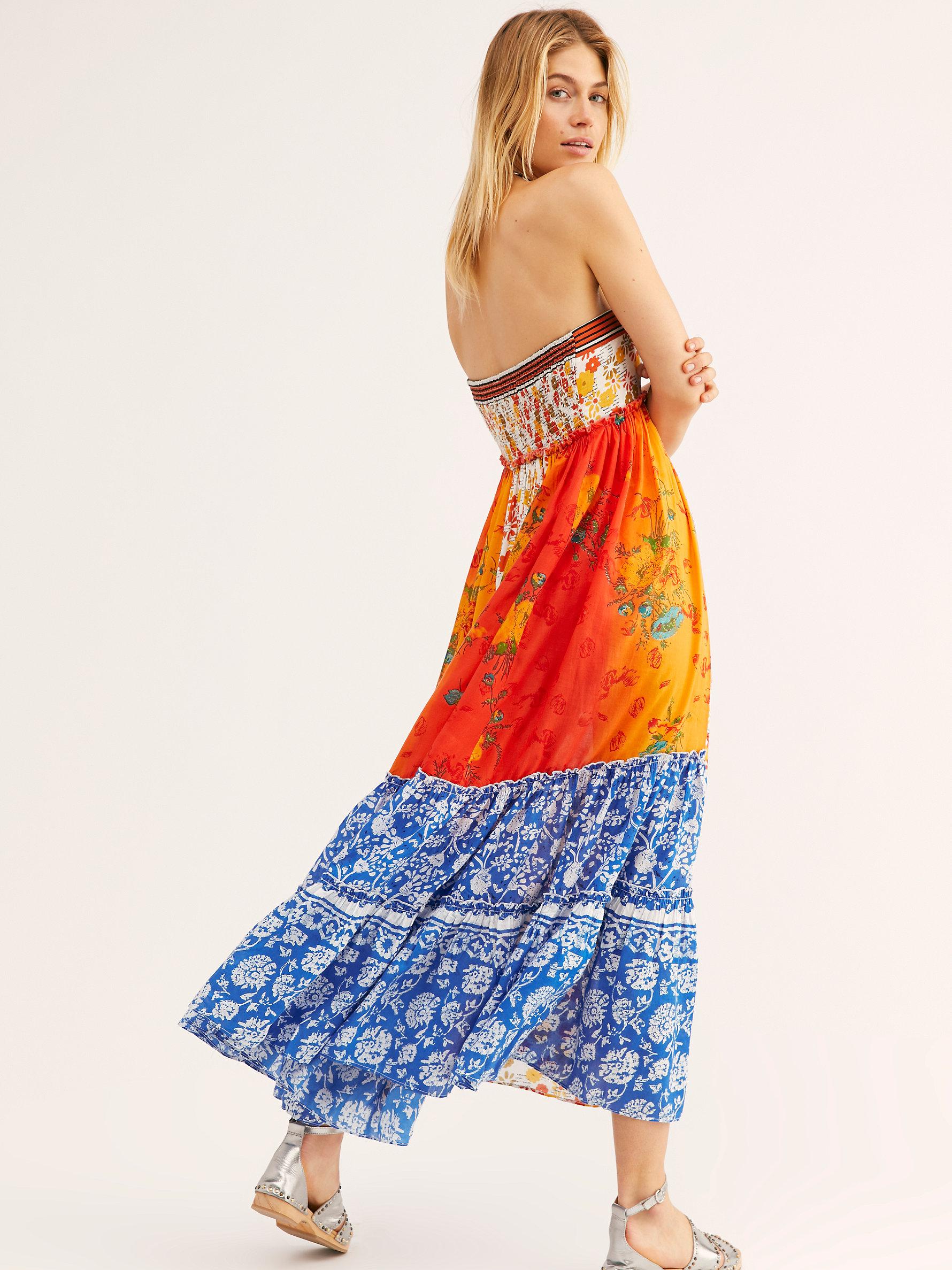 Free People Golden Dreams Maxi Dress - Lyst