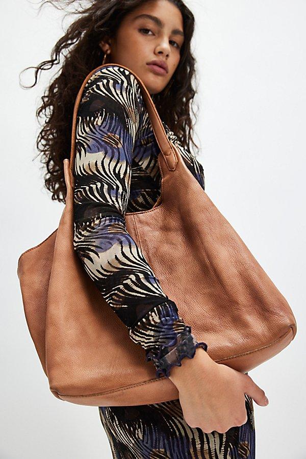 Free People Tivoli Leather Tote Bag in Brown | Lyst