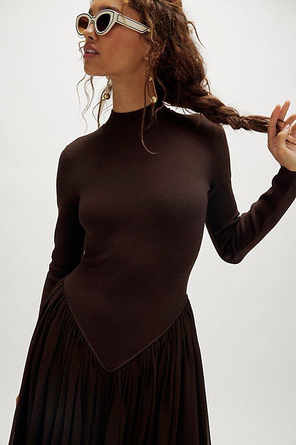 Ronny Kobo Speck Knit Dress in Black | Lyst