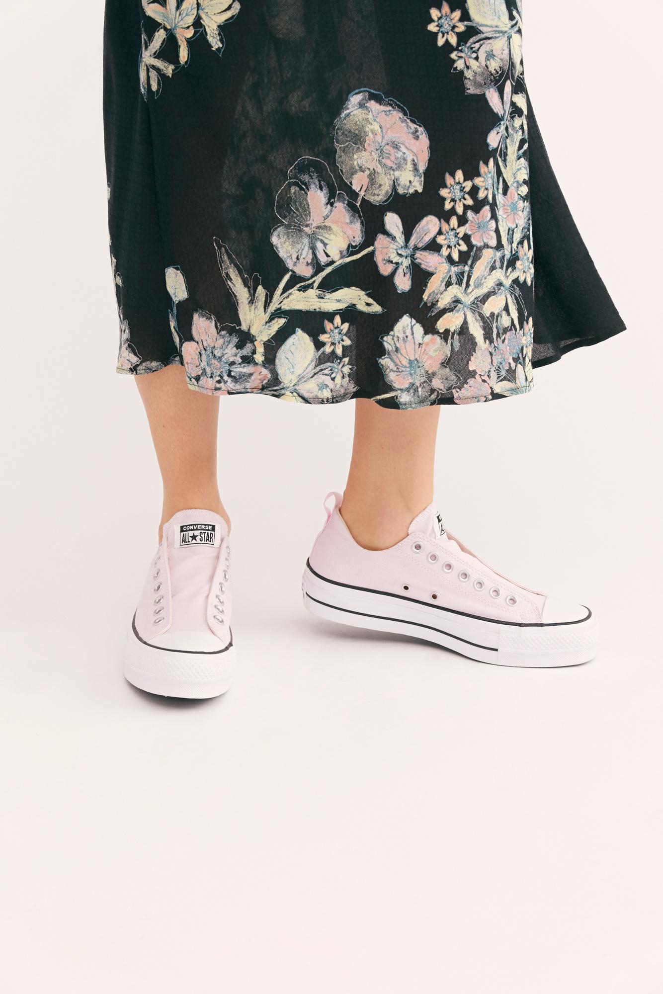 Free People Platform Low-top Chuck By Converse in Pink - Lyst