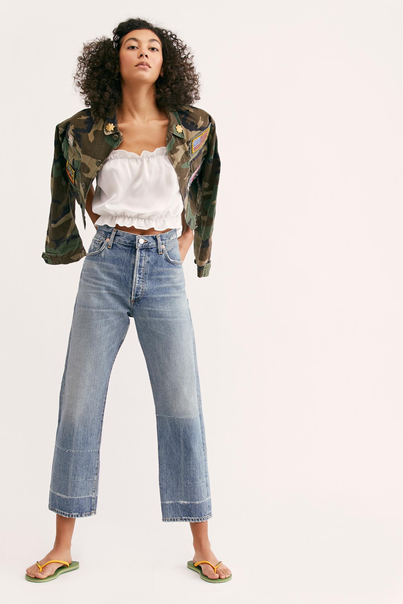 Humanity Emery Relaxed Cropped Jeans 