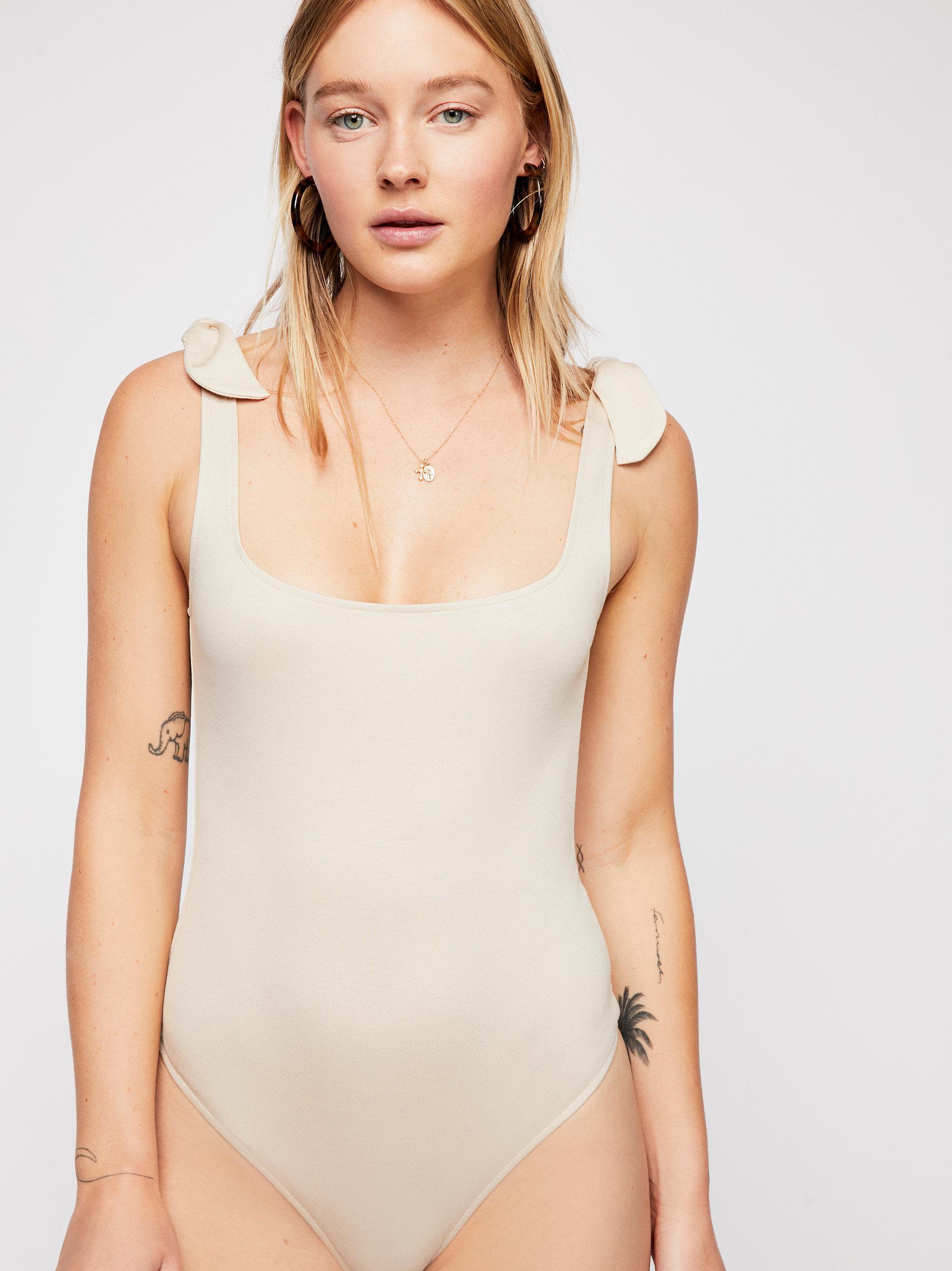free people tie shoulder bodysuit