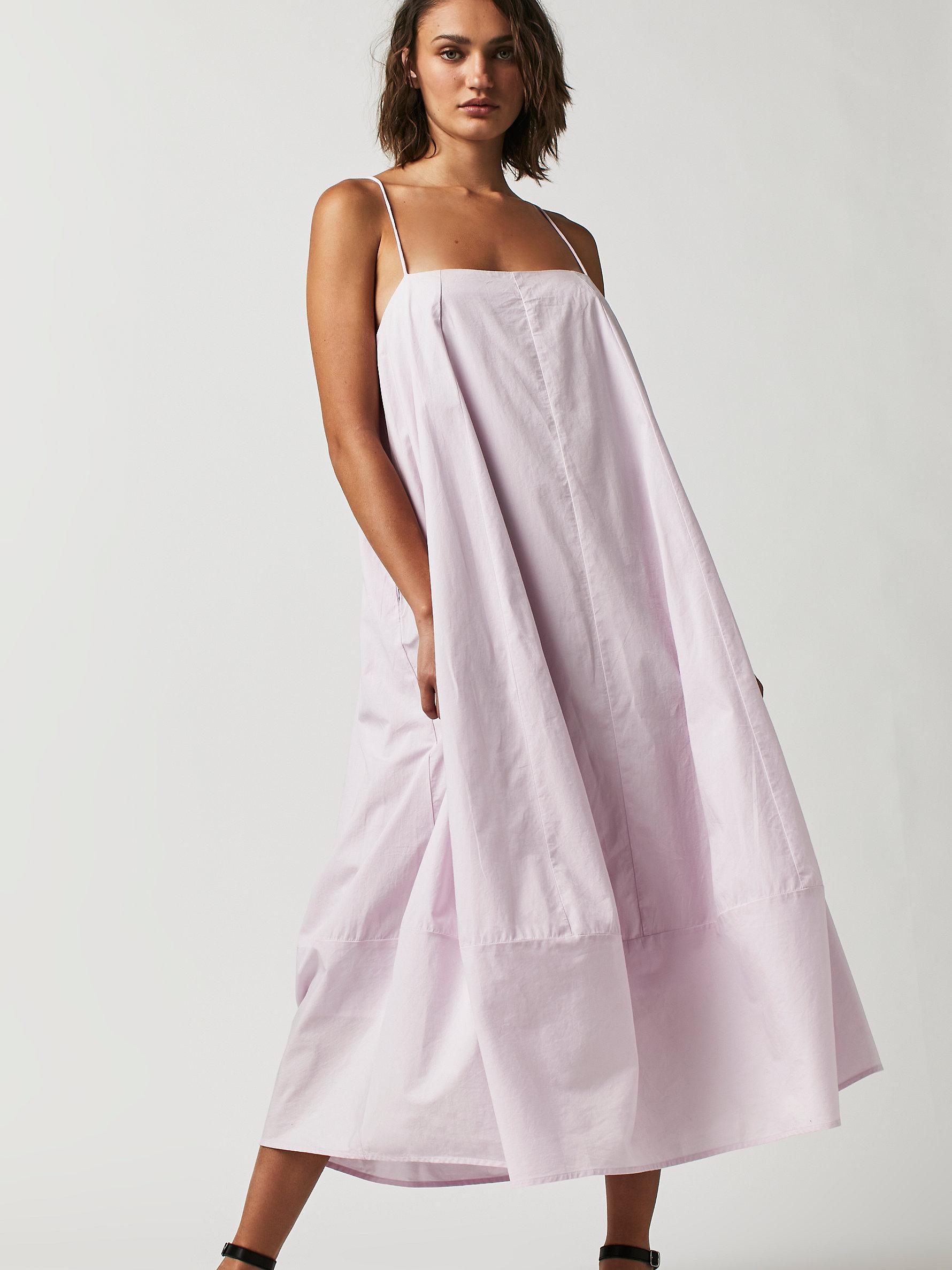 Free People Struttin Midi Dress in Pink | Lyst