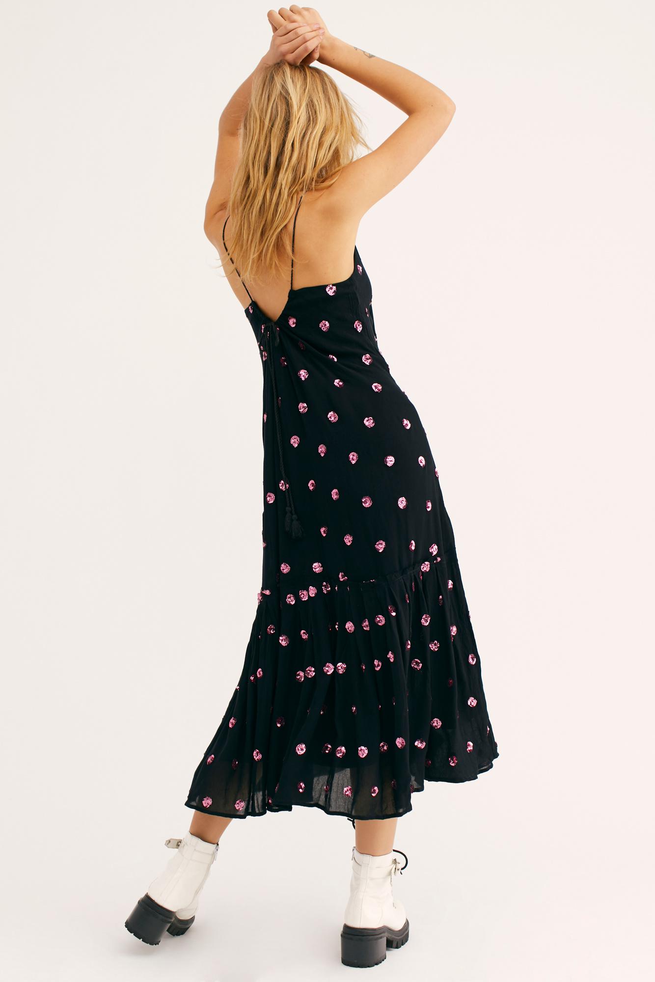 milky way sequin maxi dress