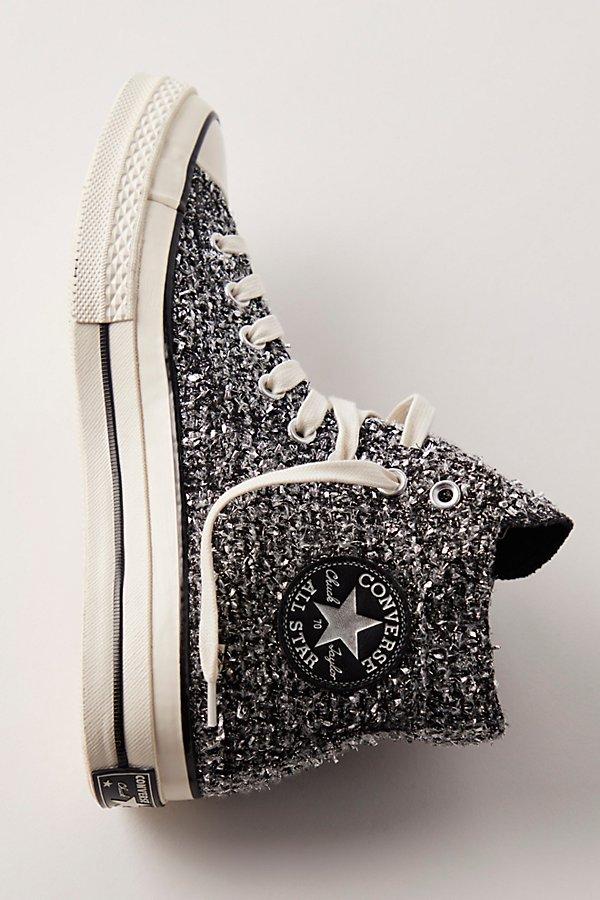Converse Chuck 70 Metallic Tweed High-Top Sneakers in Black Lyst