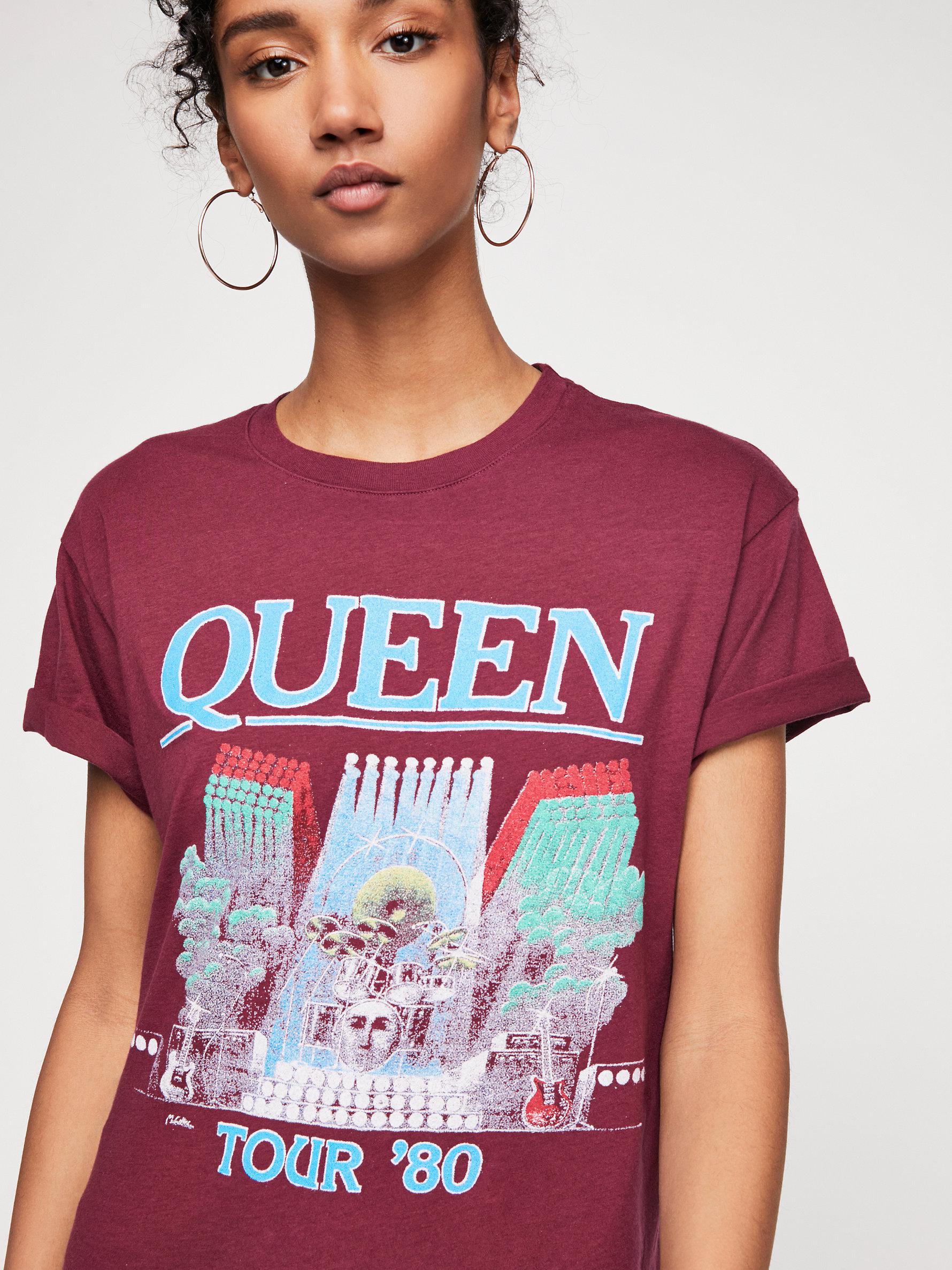 queen 1980 tour shirt