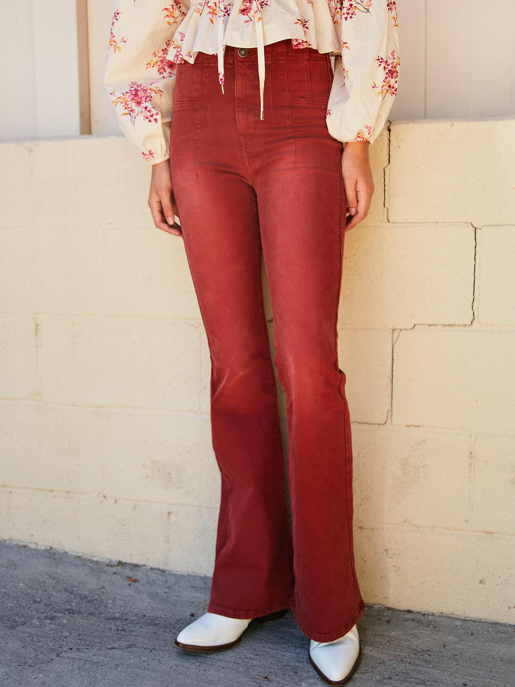 Jayde flare jeans free people Clearance