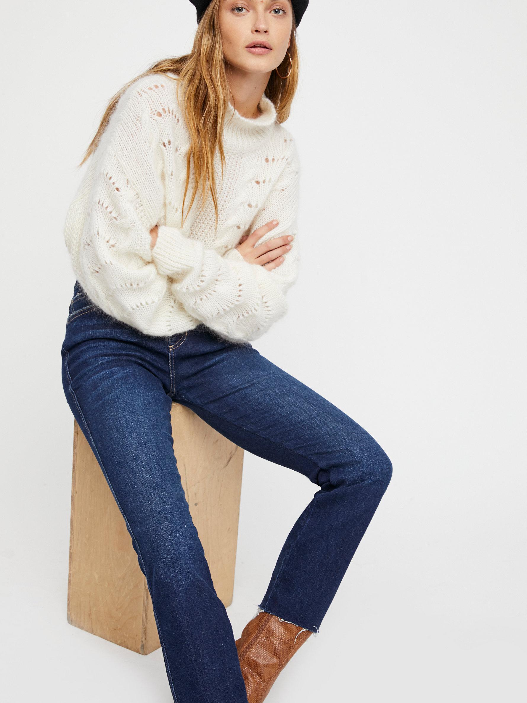 free people clean girlfriend jeans