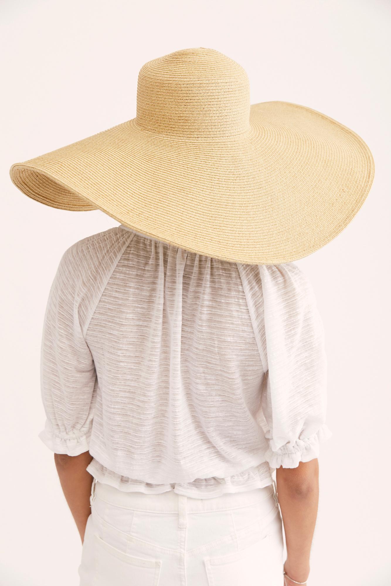 packable wide brim hat