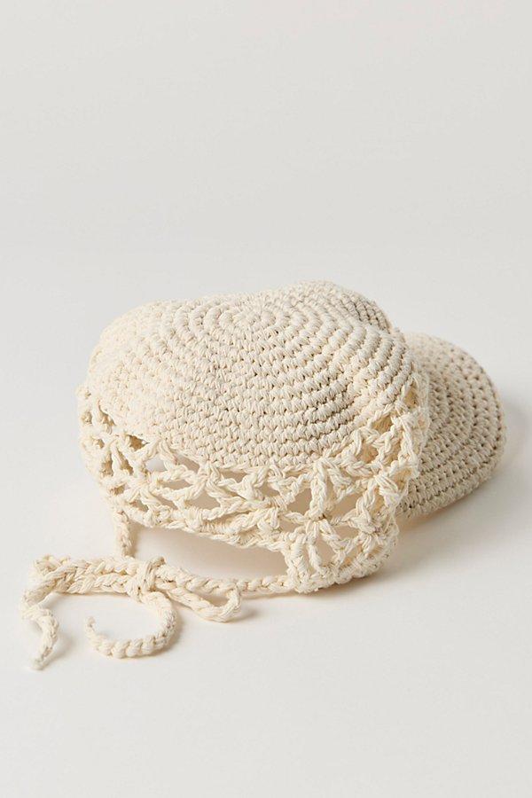 Free People Silvie Crochet Baseball Hat in Natural | Lyst