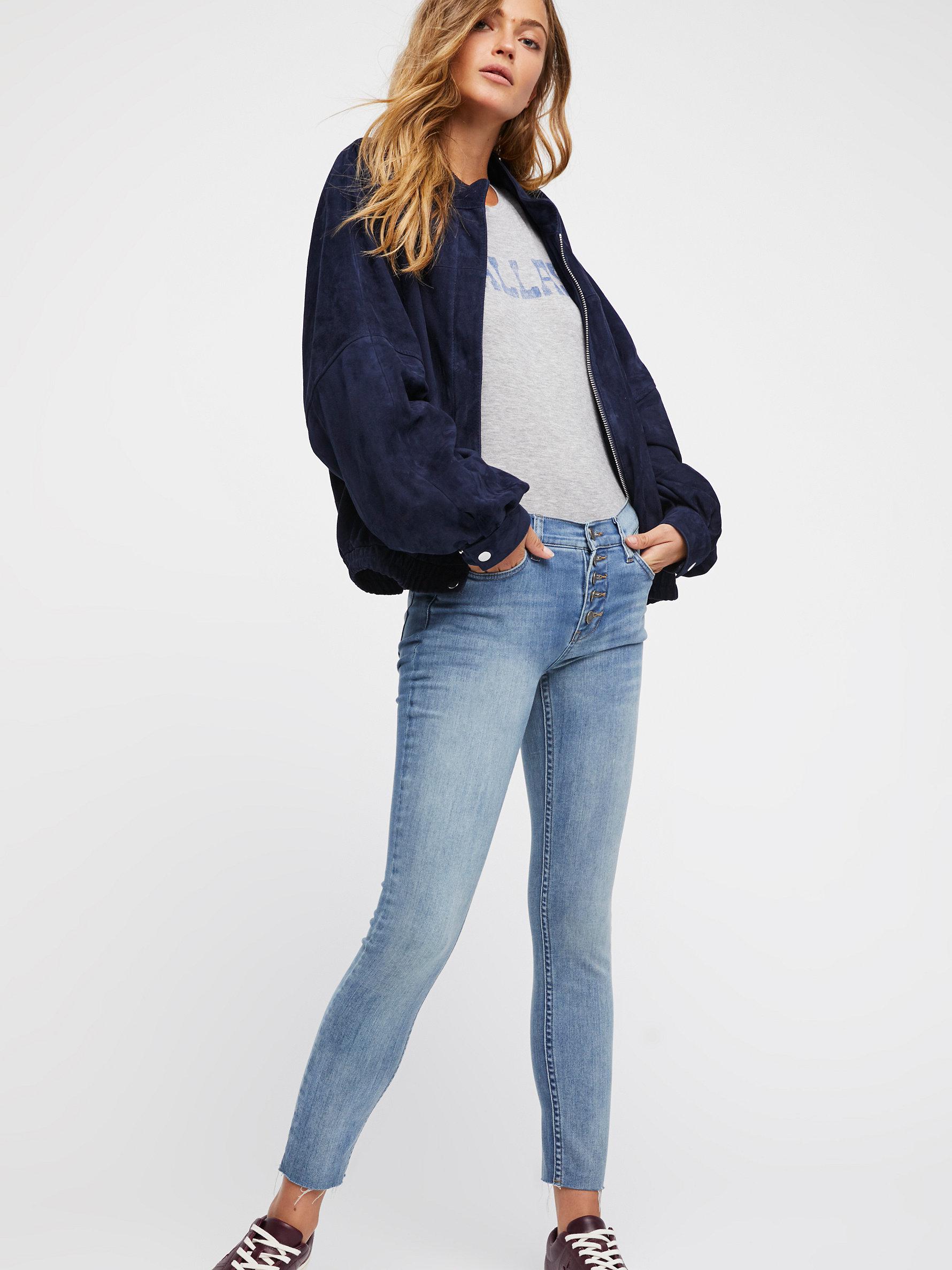 reagan button front jean