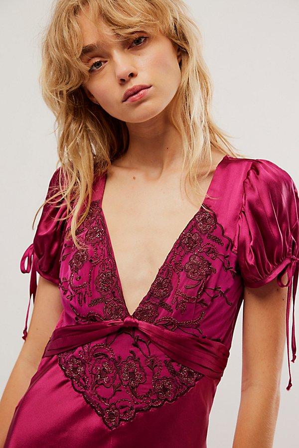Free People Cooper Maxi Dress At In Razzy Zazzy, Size: Us 2 in Red