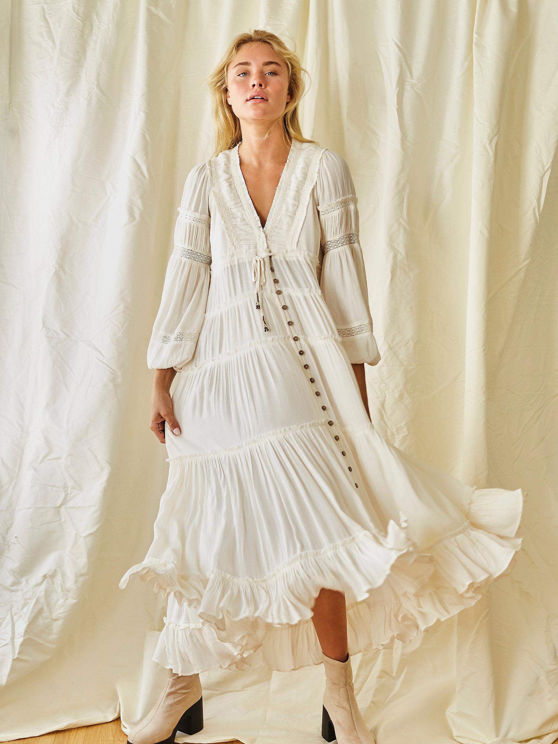 Free people on sale white sundress