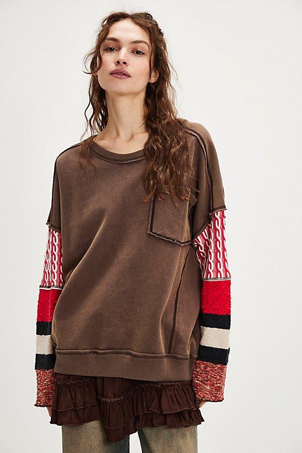 Free People We The Free Stevie Pullover in Red Lyst UK