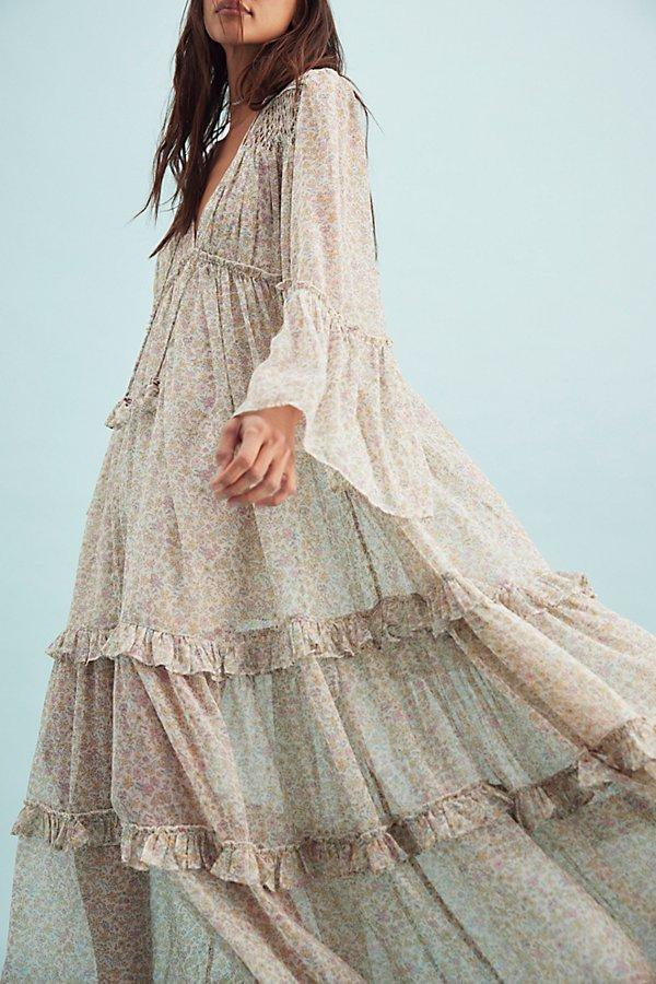 dakota lace maxi floral dress Floral Lace Front Maxi Dress – Delta T Boutique