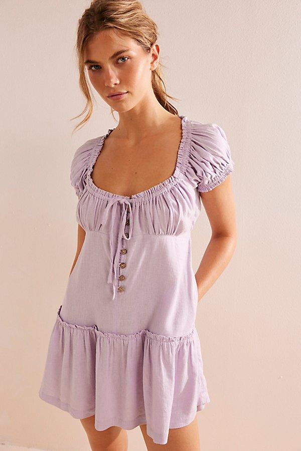 chinese dress ladies Pinafore Linen Dress Roatan in Brown Windowpane main image 0