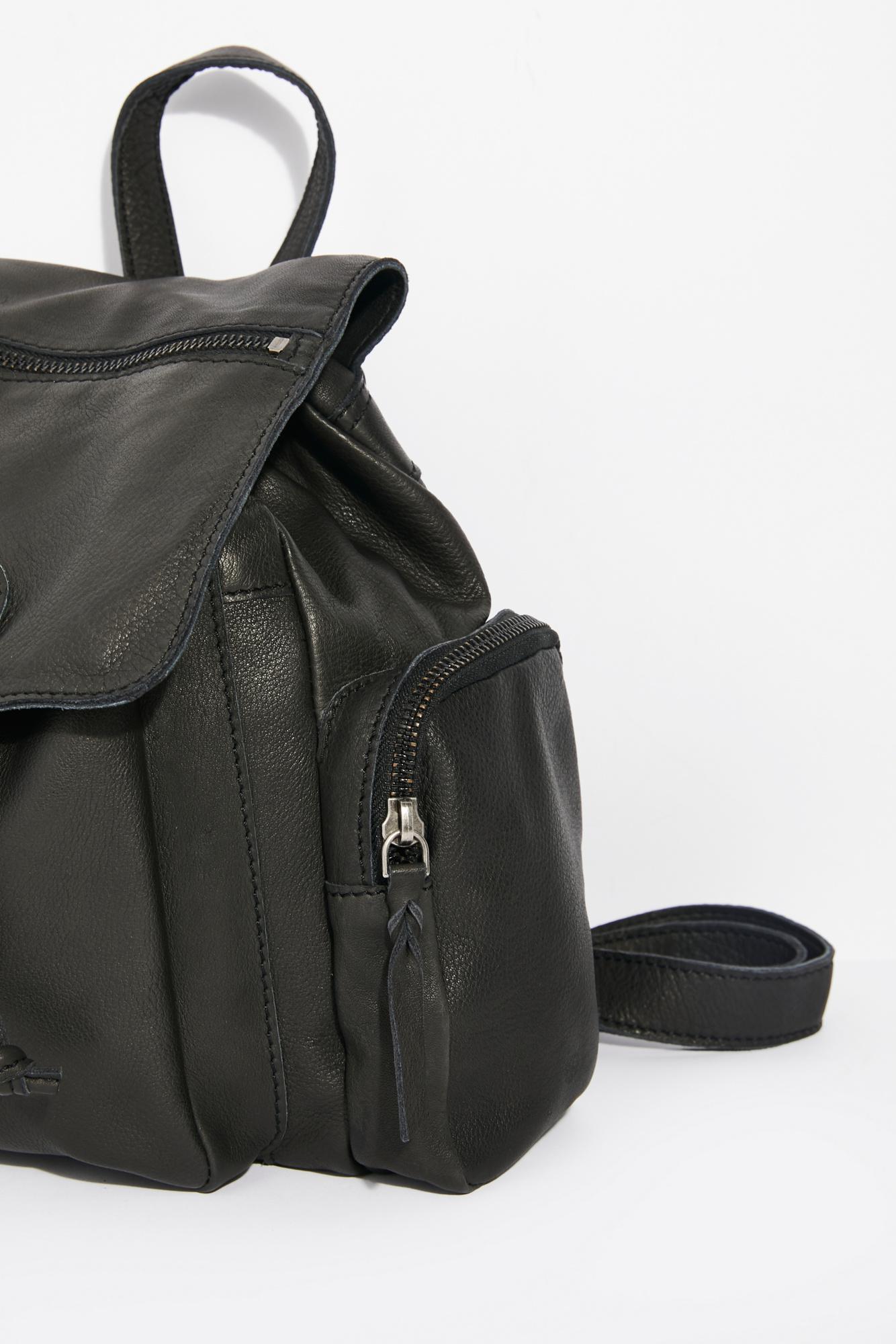 Free People Santa Monica Leather Backpack In Black Lyst