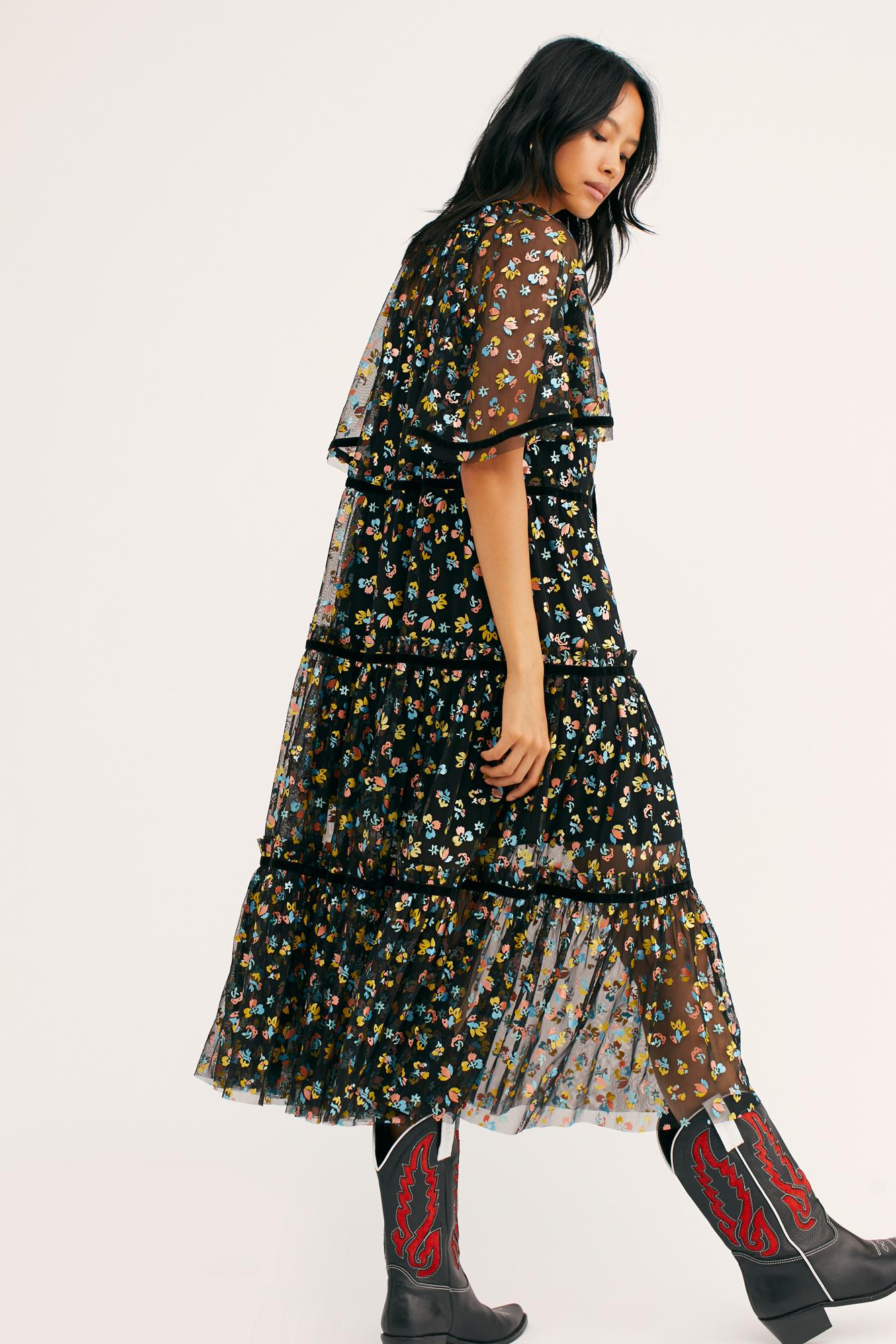 Synthetic Practical Magic Midi Dress | Lyst