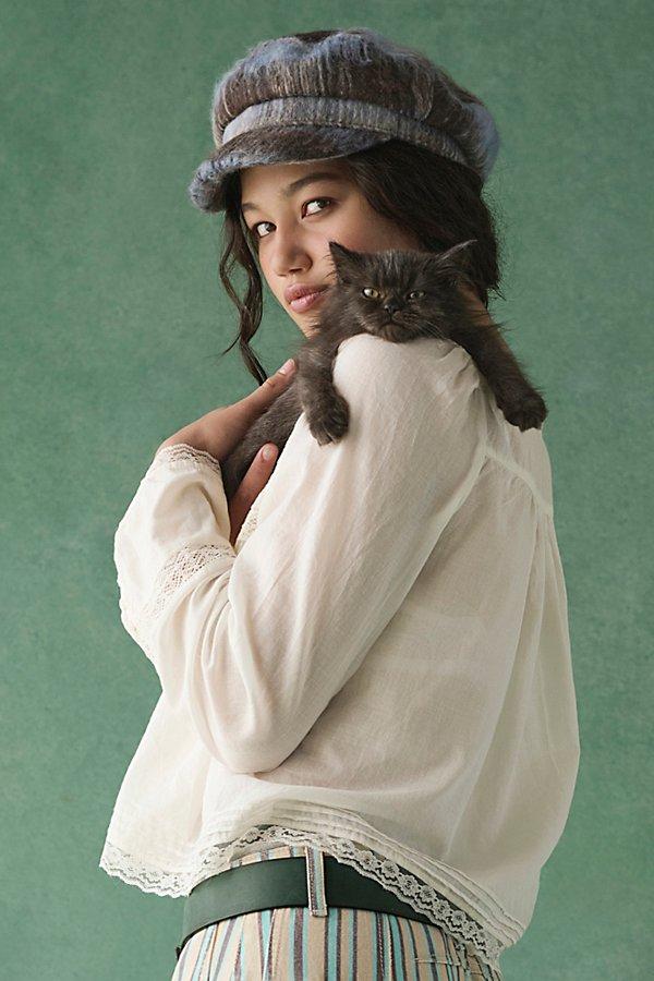 Free People Upstate Wool Cadet Cap in Brown | Lyst display picture 1