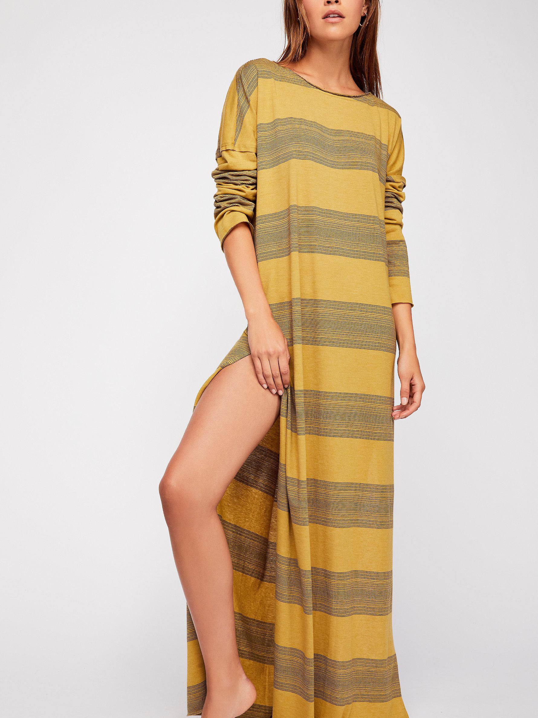 free people striped maxi dress