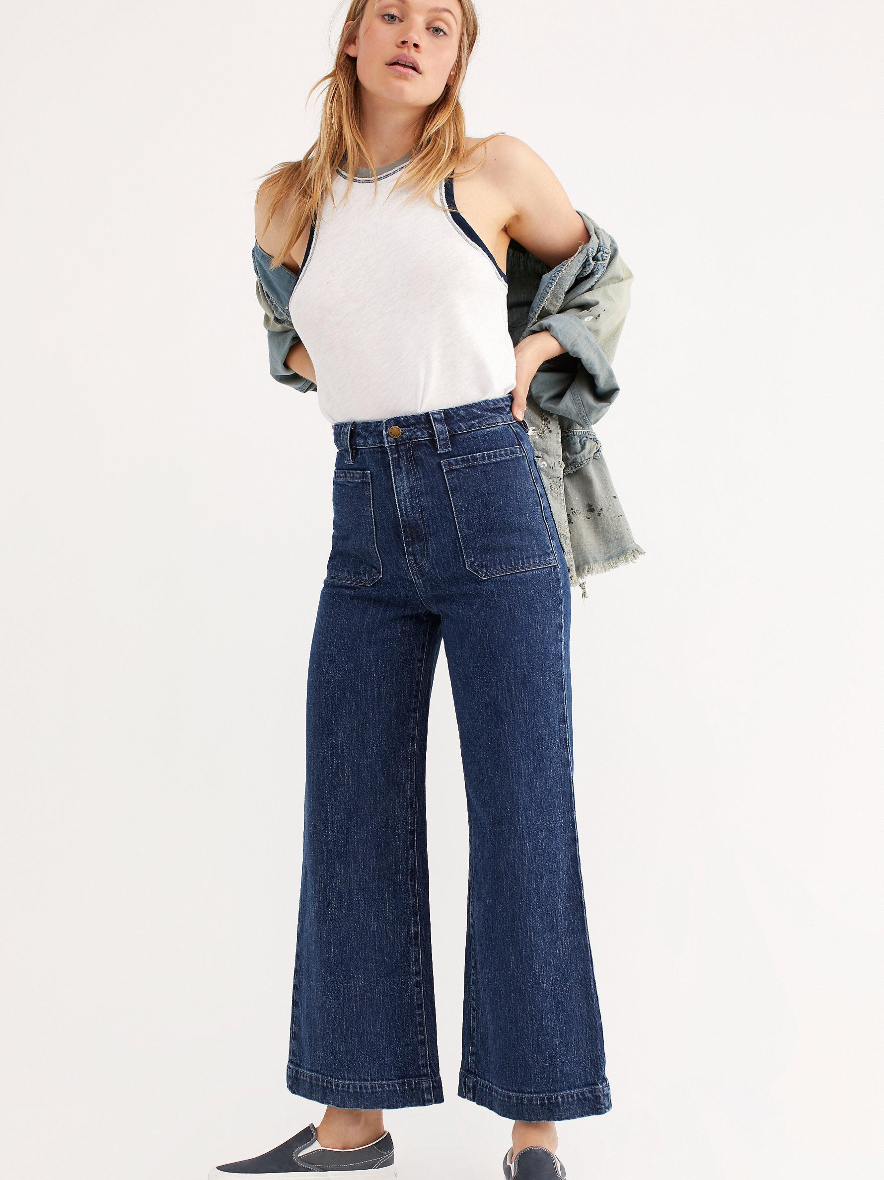 Free People Denim Rolla's Sailor Jeans 