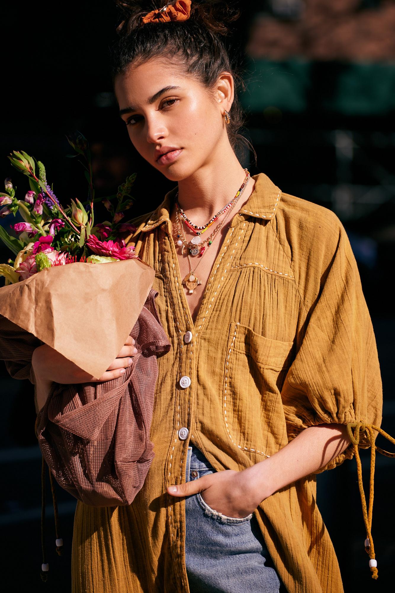 free people maya shirt dress