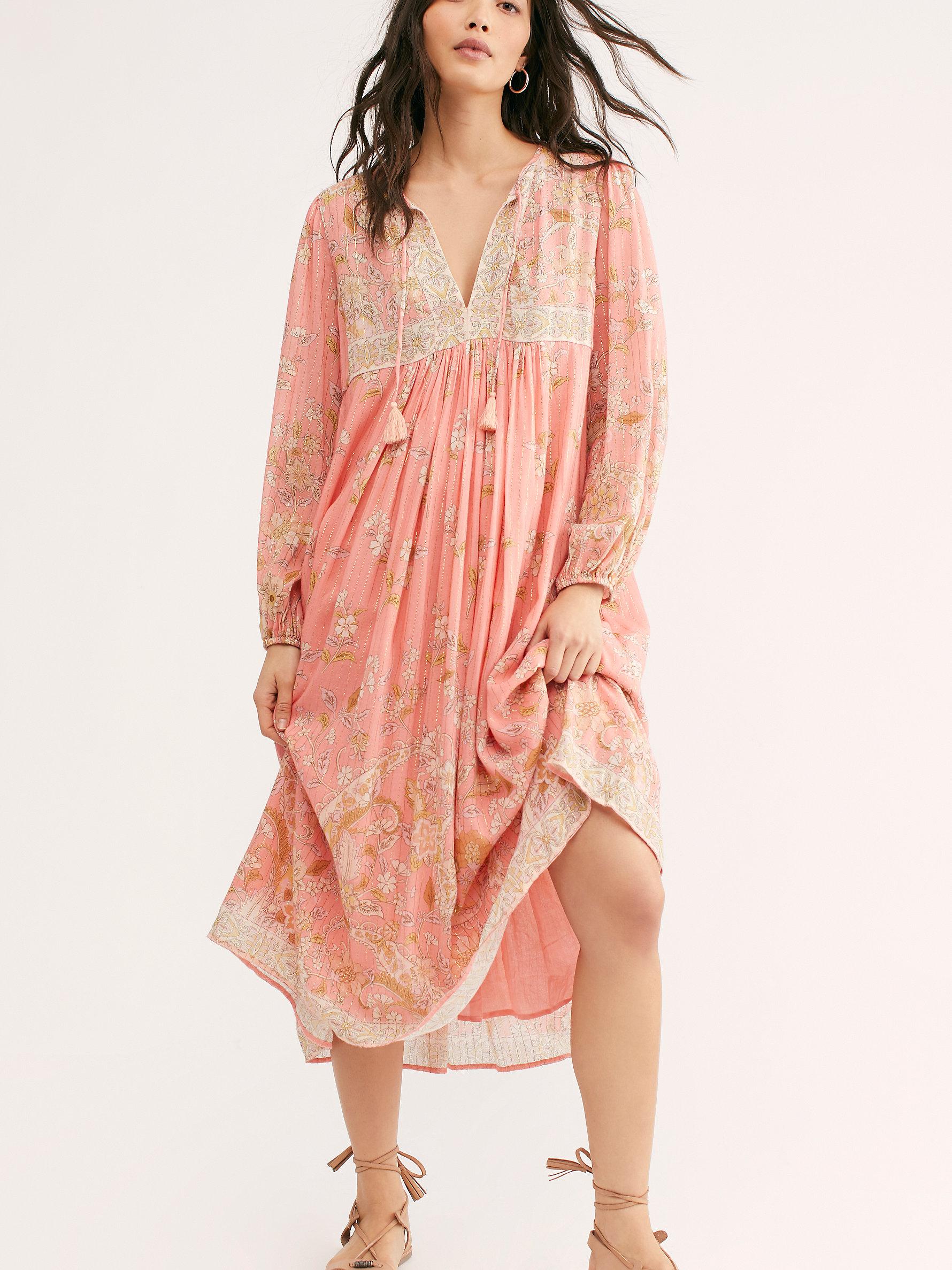 Free People Hendrix Boho Dress By Spell And The Gypsy Collective in Dusty  Pink (Pink) | Lyst Canada