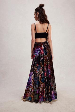 knee length dresses for ladies Long Sequin Butterfly Prom Dress with Long Sleeves Black Multi / 4 main image 0
