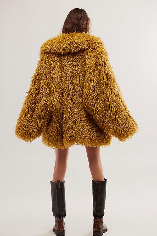 Stargazer Free People Fur Coat FREE PEOPLE Hannah Hooded Fur Coat