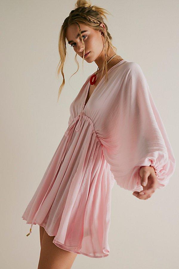 Free People Arzel Mini Dress At In Cotton Candy, Size: Xs in Pink | Lyst UK