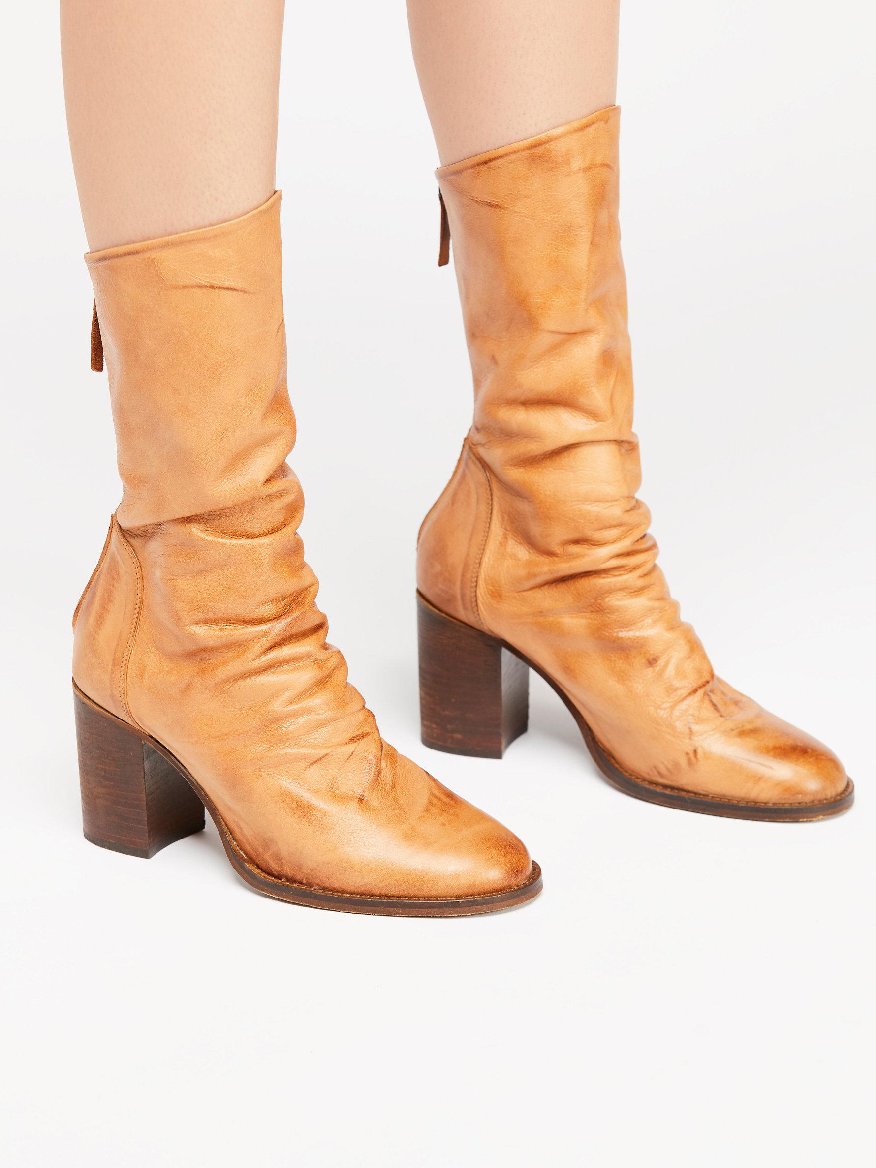 Free People Elle Block Heel Booties in 