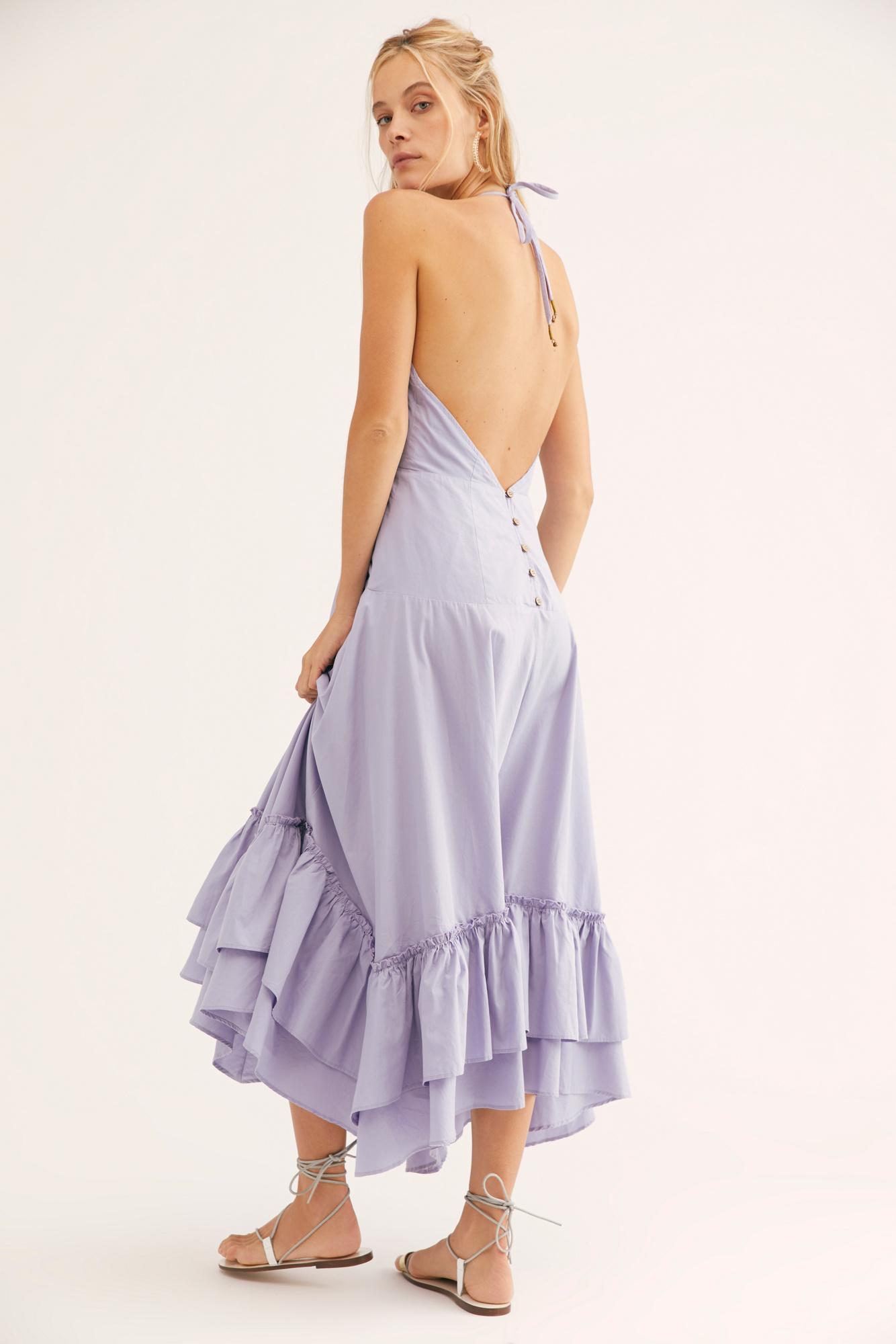 free people clara midi dress