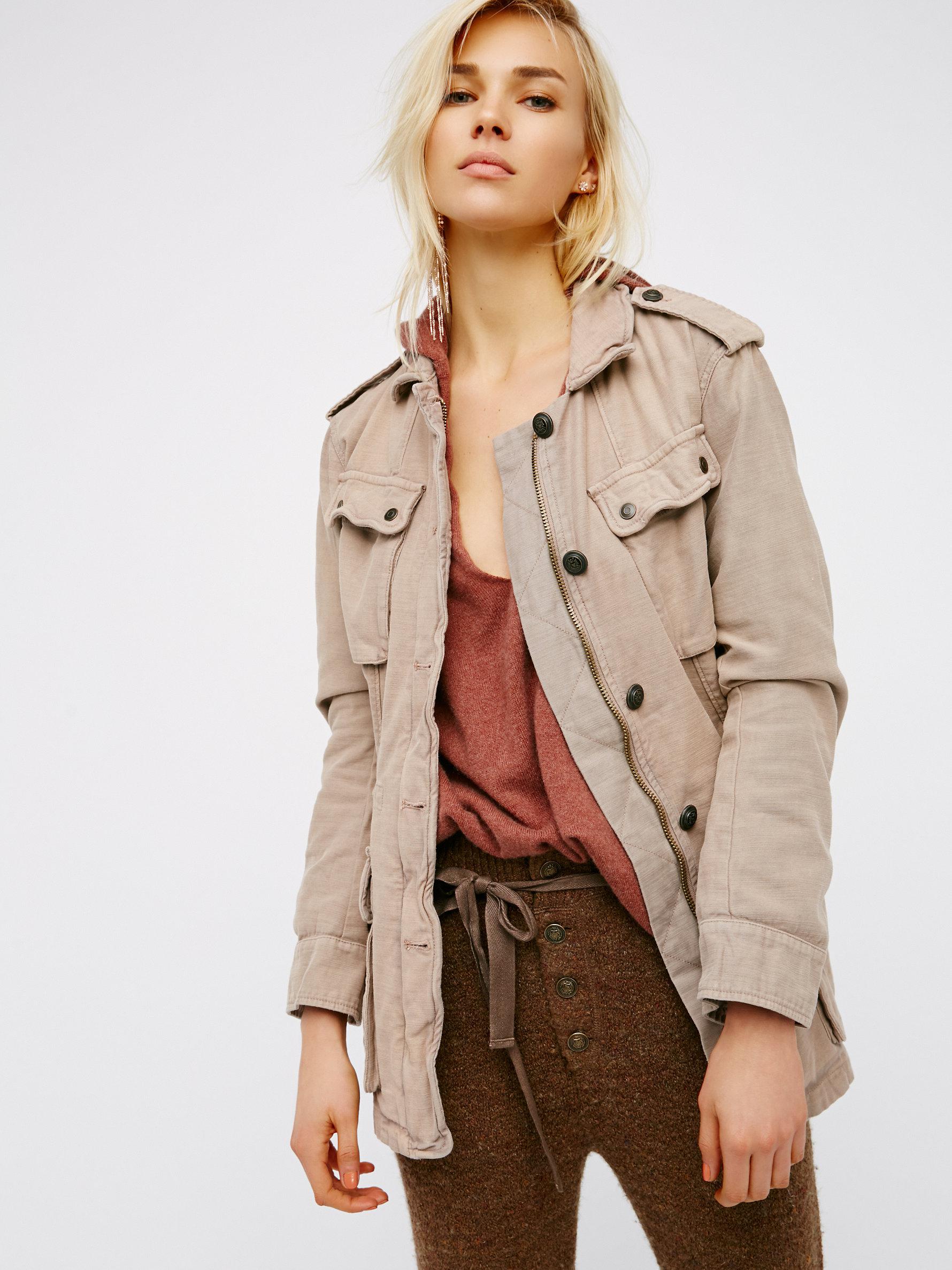 Free People Not Your Brother's Surplus Jacket in Natural | Lyst