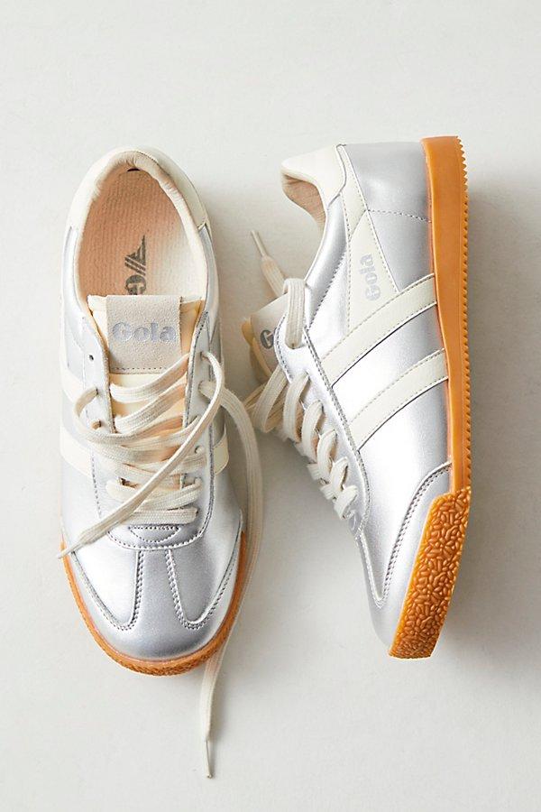 Gola Elan Metallic Trainers Shoe in White Lyst