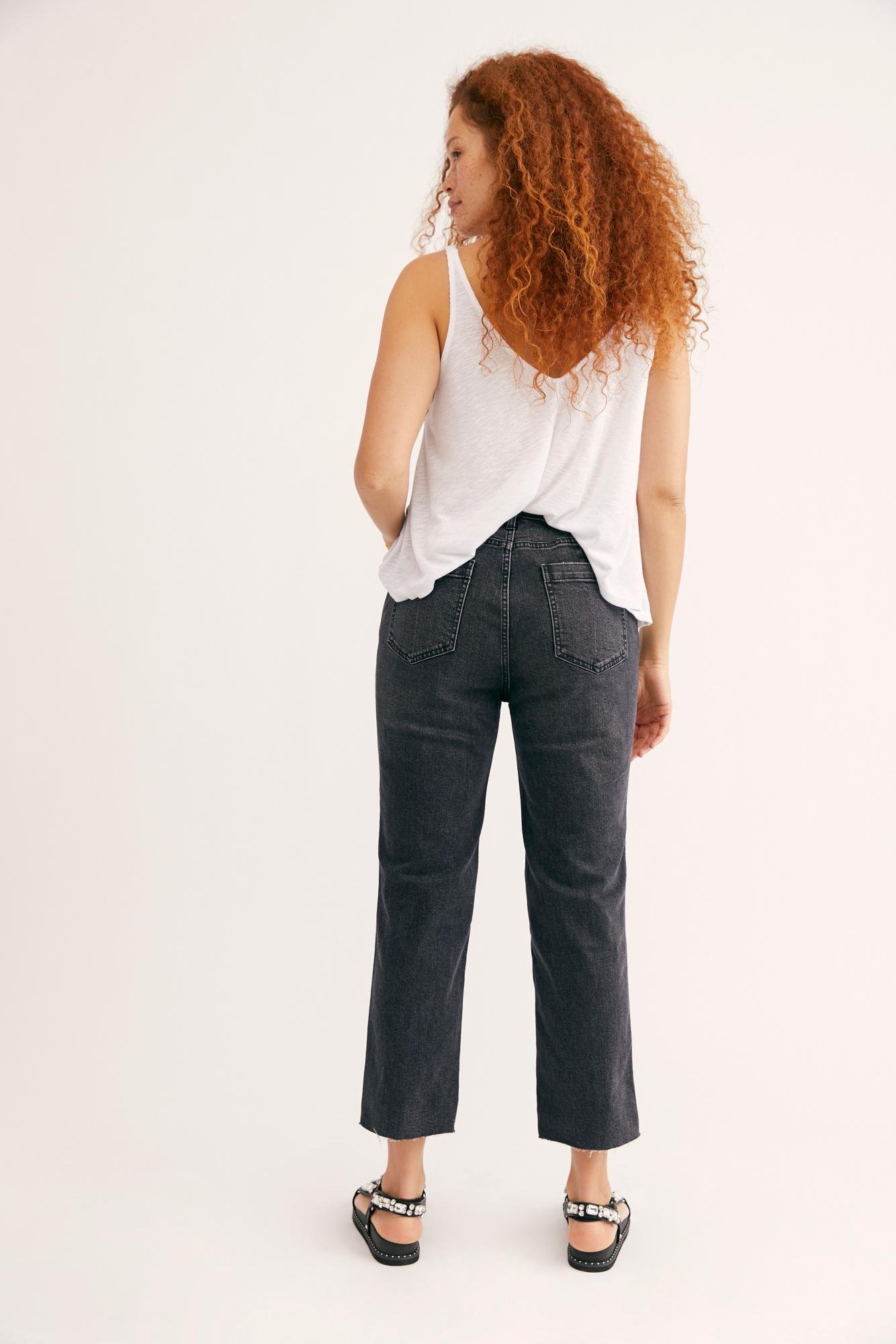 Free People Denim Crvy High-rise Vintage Straight Jeans By We The Free ...