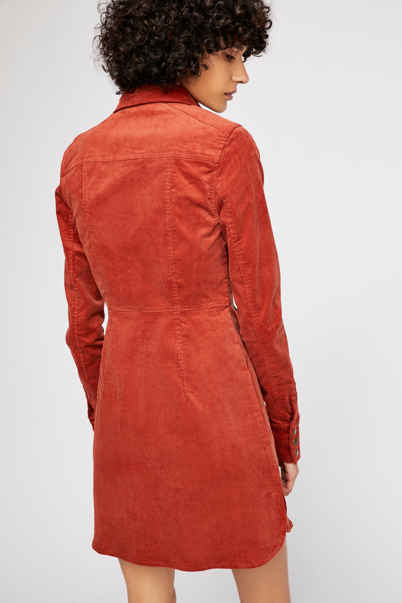 dynamite in cord mini dress