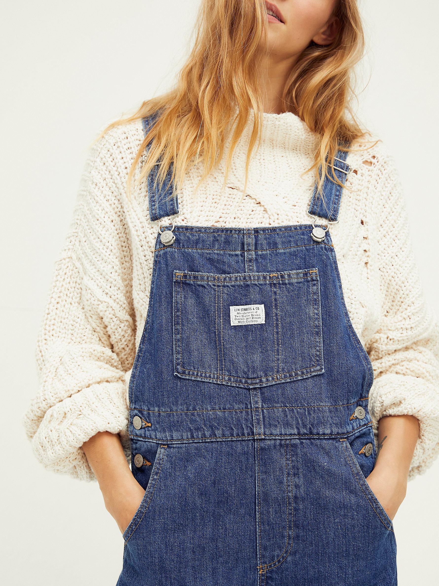 Free People Levi's Vintage Overalls in Blue | Lyst