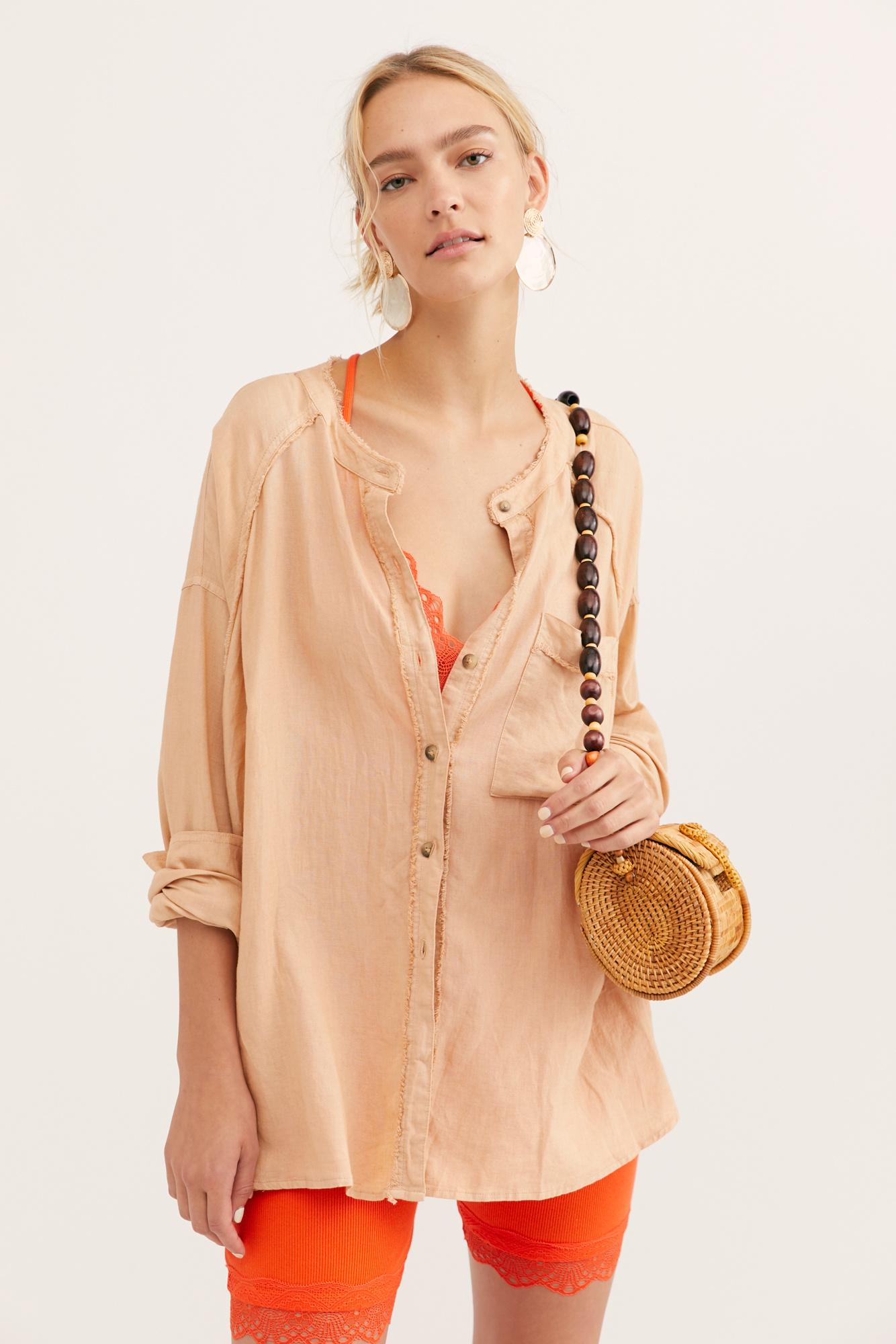 Am Bike Short Romper in Orange 