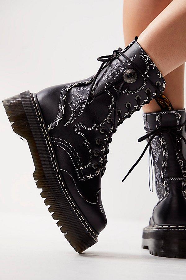 Dr. Martens Jadon Hi Gothic Americana Boots in Black Lyst UK