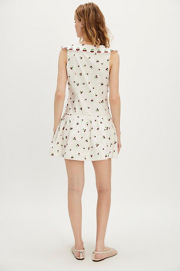 For Love Lemons Beaded Cherries Mini Dress in Natural Lyst